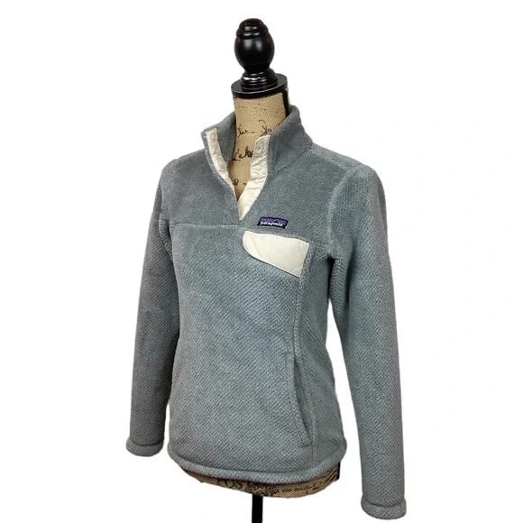 Patagonia Synchilla Polartec Retool 1/4 Snap Jacket Gray - Picture 11 of 11